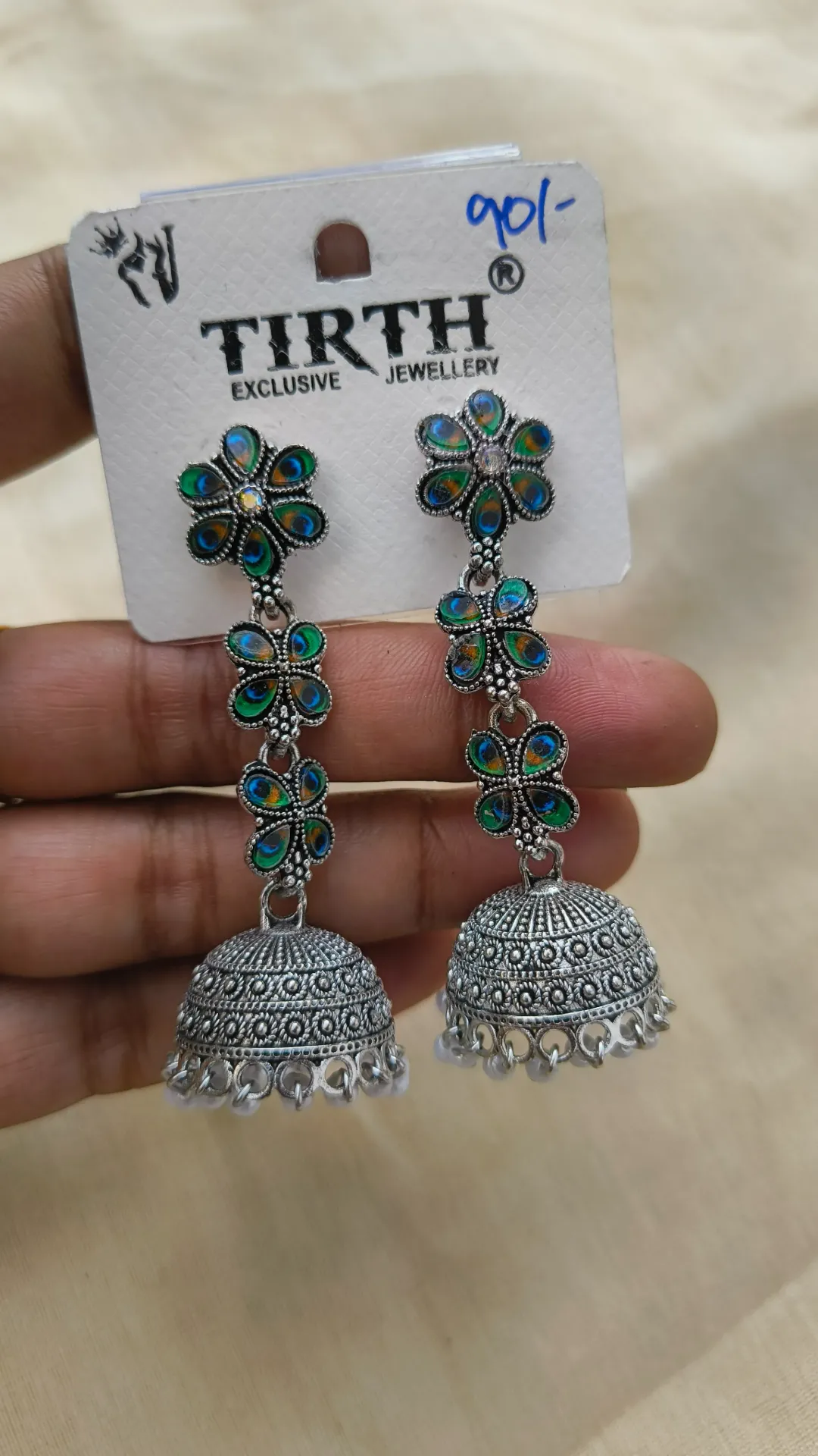 [SKU-025] Peacock Jhumka [SKU-025]
