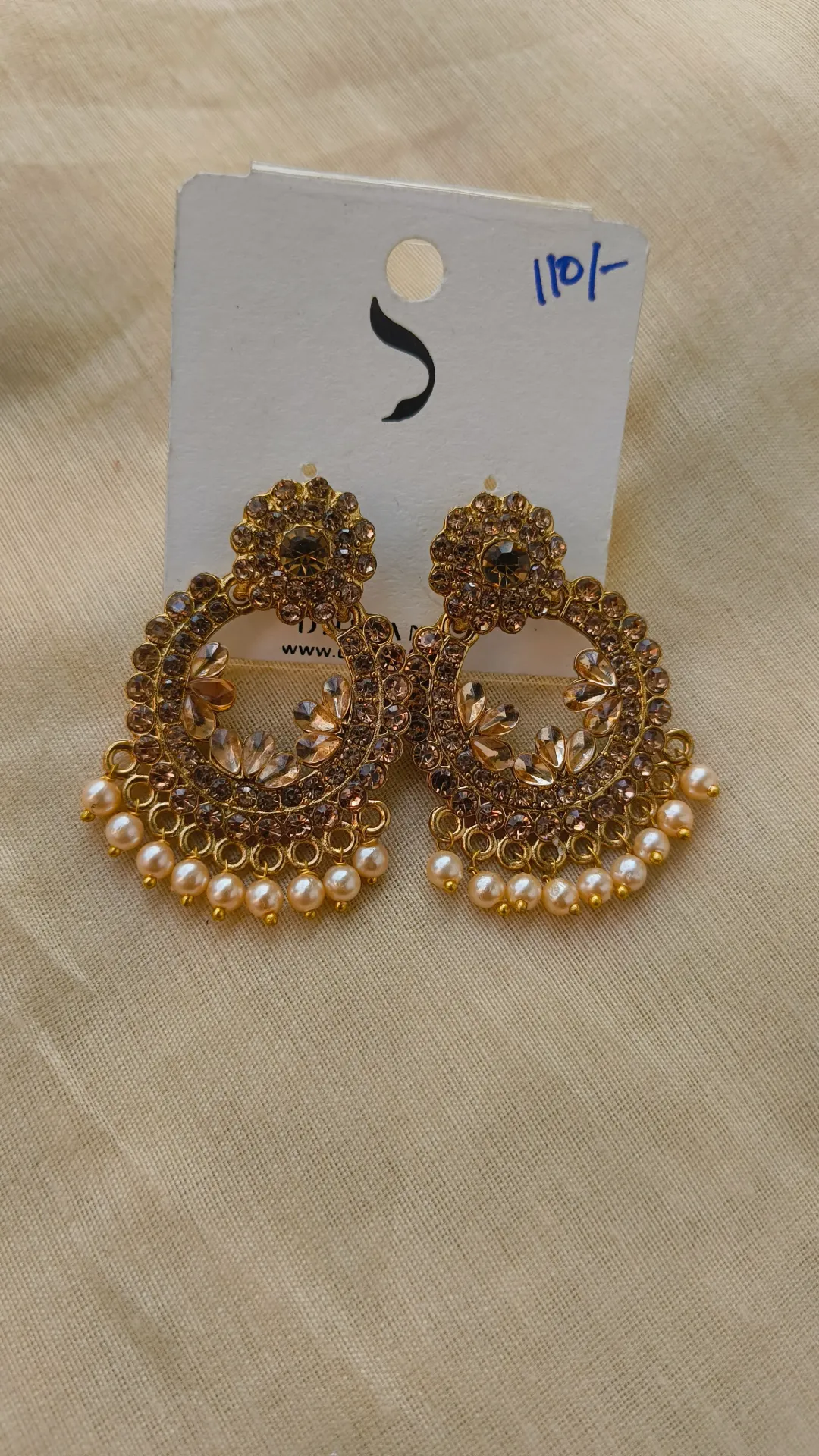 [SKU-037] Mehandi Stone Earring [SKU-037]