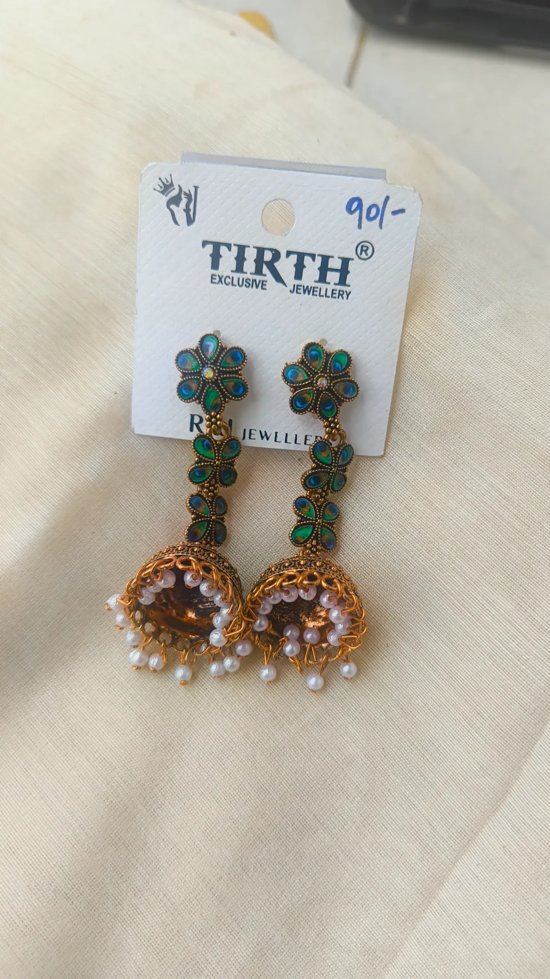 [SKU-049] Peacock Chain Jhumka [SKU-049]
