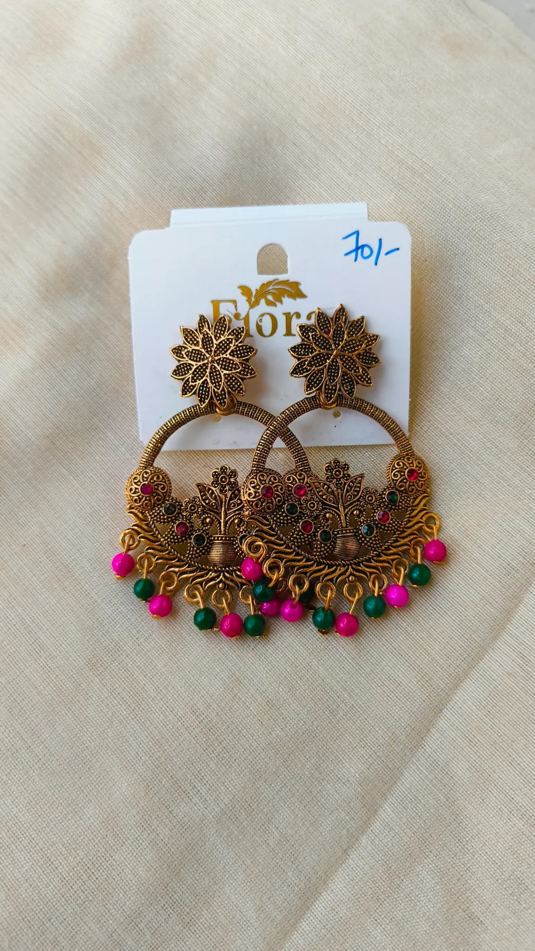 [SKU-055] Double Colored Earring [SKU-055]