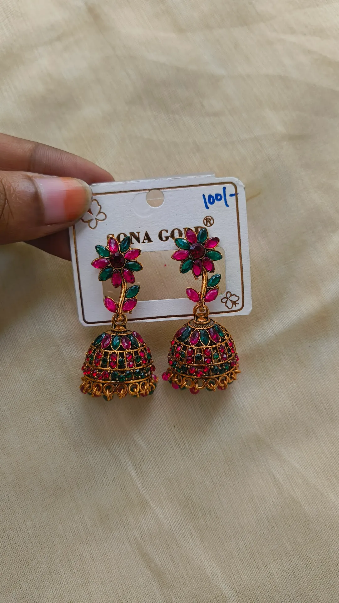 Flower Jhumka [SKU-038]