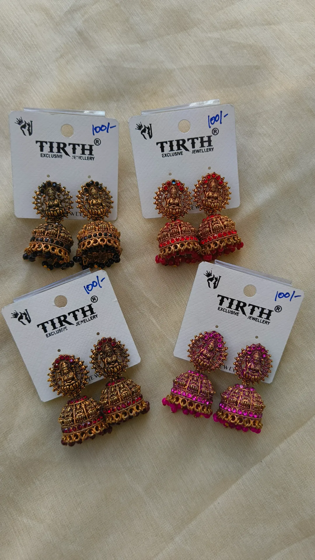 Lakshmi Stone Jhumka [SKU-040]