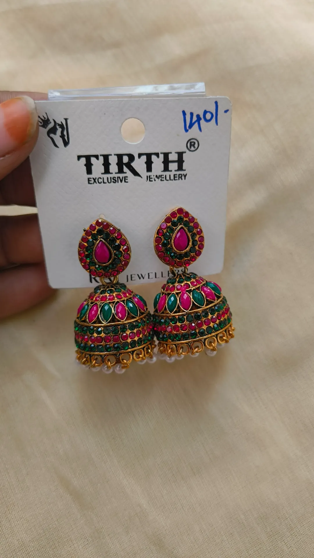 [SKU-031] Stone Jhumka [SKU-031]